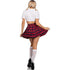 LEG AVENUE - COSTUME COLLEGIALE CLASSICO ROSSO M/L