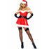 LEG AVENUE - COSTUME SEXY MAMA CLAUS VINILE ROSSO S