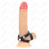 KINK - ANELLO PER PENE IN PELLE CON CHIUSURA A PRESSIONE 39 X 1 CM