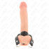 KINK - ANELLO PER PENE CON ANELLI A FORMA DI "D" 18,5 X 3,3 CM