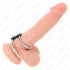 KINK - DOPPIO ANELLO PER PENE IN METALLO DA 3,7 CM A 5 CM COLLEGATO CON CINTURINO IN PELLE MODELLO 1