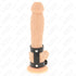 KINK - ANELLO PER PENE REGOLABILE IN PELLE DOPPIA