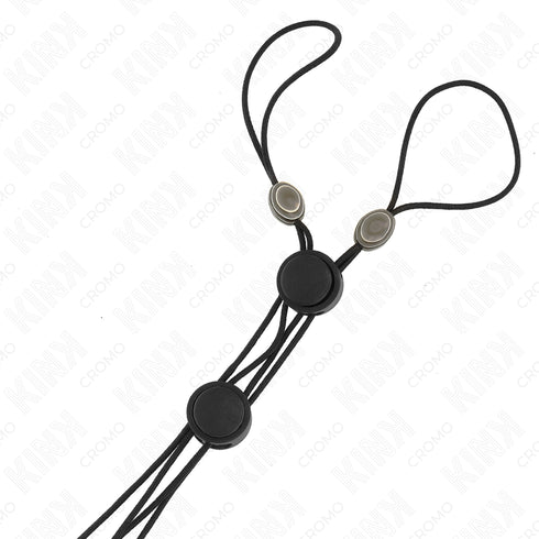 KINK - MORSETTI PER CAPEZZOLI CON ELASTICO NERO