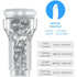 KIIROO - FEEL POCKET STROKER CRYSTAL DI KIIROO TRASPARENTE