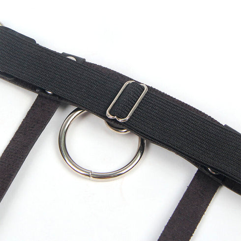 SUBBLIME - 953744 GIARRETRELLA PUNK IN PELLE REGOLABILE NERA TAGLIA UNICA