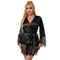 SUBBLIME - 953805 ELEGANTE PIGIAMA IN PIZZO + PERIZOMA NERO L/XL