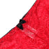 SUBBLIME - 953904 CAMICIA DA NOTTE IN SETA E PIZZO + SLIP ROSSO L/XL