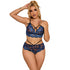 SUBBLIME - 954062 REGGISENO + SLIP PIZZO BLU S/M