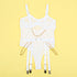 SUBBLIME - 954284 BODY CON CATENE + CINTURA GIACCHE BIANCO S/M