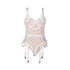 SUBBLIME - 954291 BODY CON CATENE + CINTURA GIACCHE BIANCO L/XL