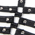 SUBBLIME - 954413 BODY BONDAGE IN PELLE NERO L/XL
