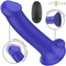 INTENSE - VIBRATORE VICTORIA CON VENTOSA 10 VIBRAZIONI BLU SCURO TELECOMANDO