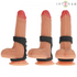 INTENSE - THEO DOPPIO ANELLO PER PENE IN SILICONE MODELLO NERO 3