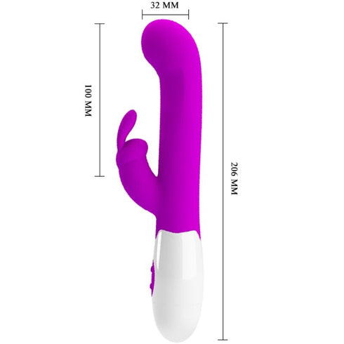 PRETTY LOVE - VIBRATORE CENTAUR RABBIT 30 MODALITÀ DI VIBRAZIONE VIOLA