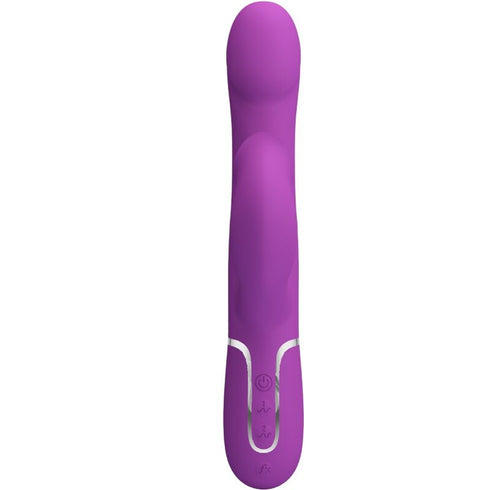 PRETTY LOVE - VIBRATORE E STIMOLATORE MULTIFUNZIONE 4 IN 1 VIOLA