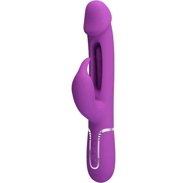 PRETTY LOVE - KAMPAS 3 IN 1 MULTIFUNZIONE VIBRATORE RABBIT VIOLA