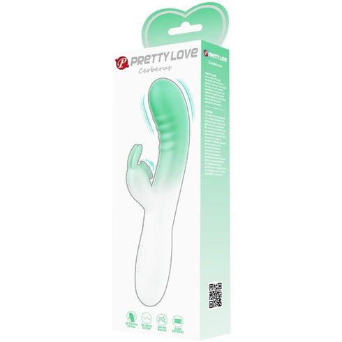 PRETTY LOVE - VIBRATORE RABBIT CERBERUS 3O VIBRAZIONI VERDE