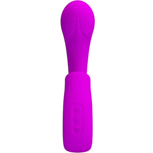 PRETTY LOVE - SIBEL SIBEL VIBRATORE PUNTO G + STIMOLATORE CLITORIDEO 10 VIBRAZIONI VIOLA