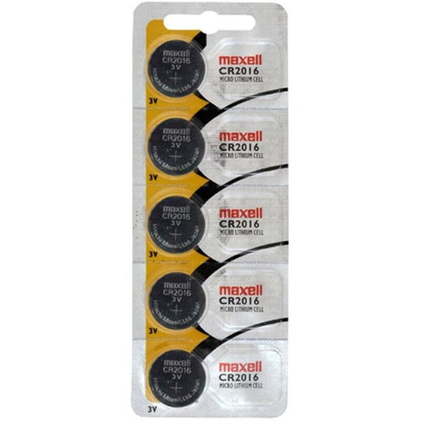 MAXELL - CR2016 3V BATTERIA A BOTTONE AL LITIO BLISTER*5
