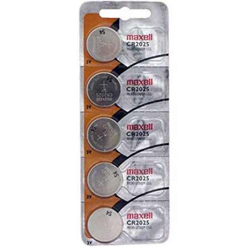 MAXELL - BATTERIA A BOTTONE AL LITIO CR2025 3V BLISTER*5