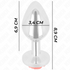 KINK - PLUG ANALE ROSA ROSSO TAGLIA M