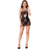 LIVCO CORSETTI FASHION - CIELO LC 20211 CHEMISE + PERIZOMA NERO L/XL