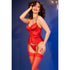 CHILIROSE - CR 4845 CORSETTO E CALZE ROSSO XL