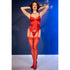 CHILIROSE - CR 4845 CORSETTO E CALZE ROSSO XL