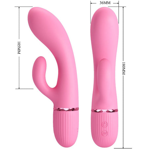PRETTY LOVE - VIBRATORE RABBIT MARSKI E PUNTO G ROSA