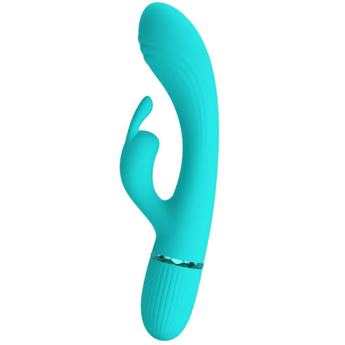PRETTY LOVE - SCOCCO VIBRATORE RABBIT TURCHESE