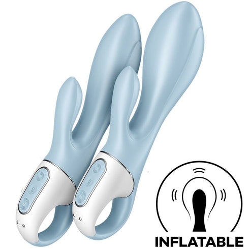 SATISFYER - AIR PUMP BUNNY 1 VIBRATORE GONFIABILE RABBIT BLU