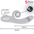 IBIZA - VIBRATORE TWISTER CON STIMOLATORE CURVA E VIBRO-ROTAZIONE