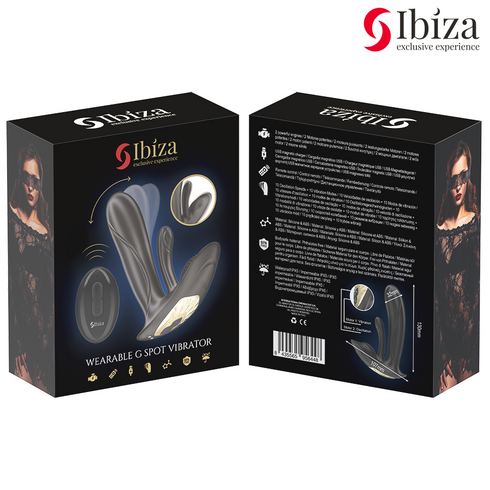 IBIZA - VIBRATORE INDOSSABILE CON STIMOLAZIONE DEL PUNTO G E DEL CLITORIDE CON TELECOMANDO