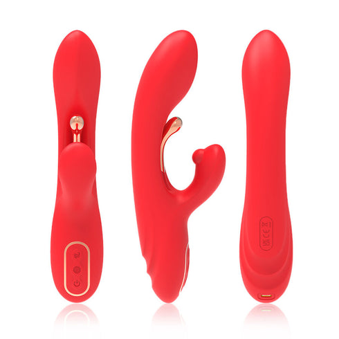 ARMONY - VIBRATORE STIMOLATORE PUNTO G E CLITORIDE CON LINGUA OSCILLANTE ROSSO