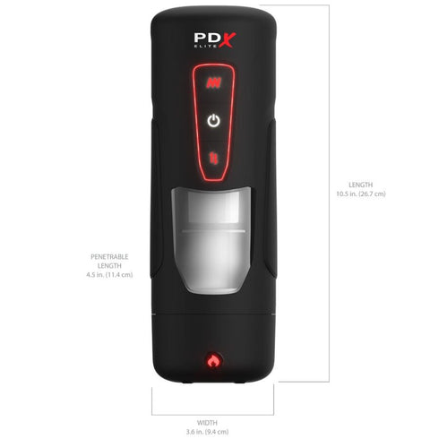 PDX ELITE - MASTURBATORE AUTOMATICO MILK ME HOTTER CON VIBRAZIONE A SPINTA E EFFETTO CALORE