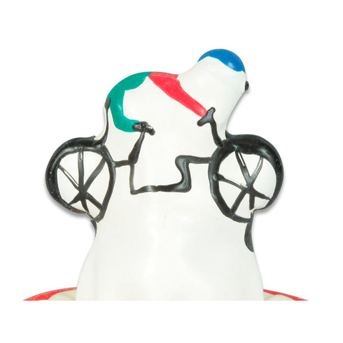 CONDOMERIE - PRESERVATIVI NOVITÀ DIPINTI A MANO BICICLETTA