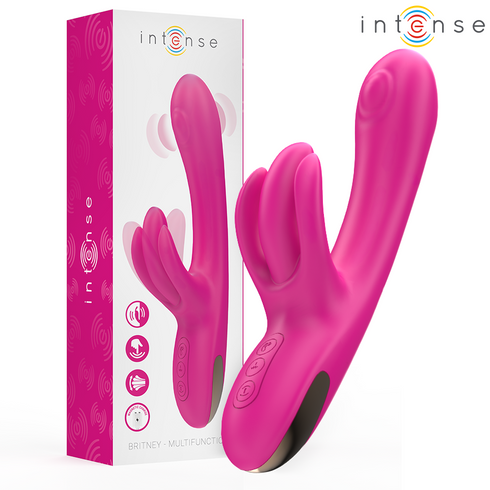 INTENSE - VIBRATORE MULTIFUNZIONE RABBIT BRITNEY 23 CM ROSA