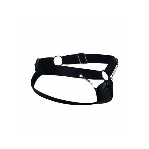 MOB - DNGEON JOCKSTRAP NERO CON CATENA TAGLIA UNICA