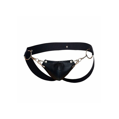 MOB - DNGEON JOCKSTRAP NERO A PRESSIONE TAGLIA UNICA