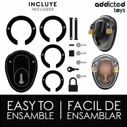 ADDICTED TOYS LOCKED - GABBIA PER PENE SENZA CHIAVE 11,5 CM