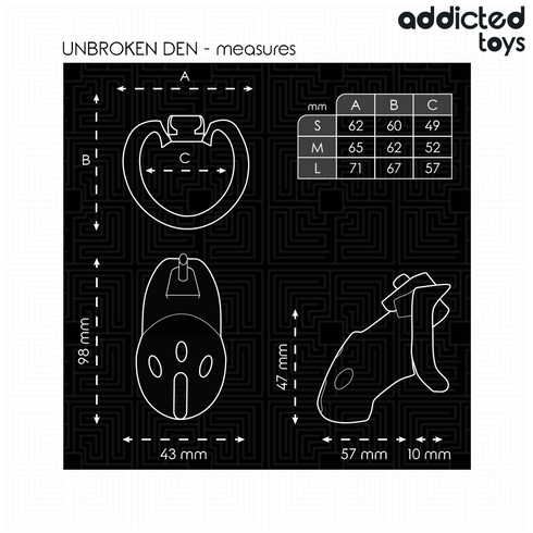 ADDICTED TOYS LOCKED - GABBIA PER PENE DEN NON ROTTURA 9,8 CM