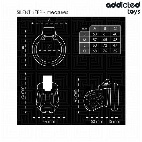 ADDICTED TOYS LOCKED - GABBIA PER PENE SILENZIOSA 7,5 CM