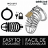 ADDICTED TOYS LOCKED - GABBIA PER PENE IN METALLO CON CELLULE DI FERRO 4 CM TAGLIA S