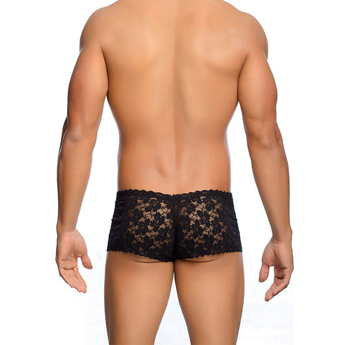 MOB - BOXER IN PIZZO NERO TAGLIA L/XL