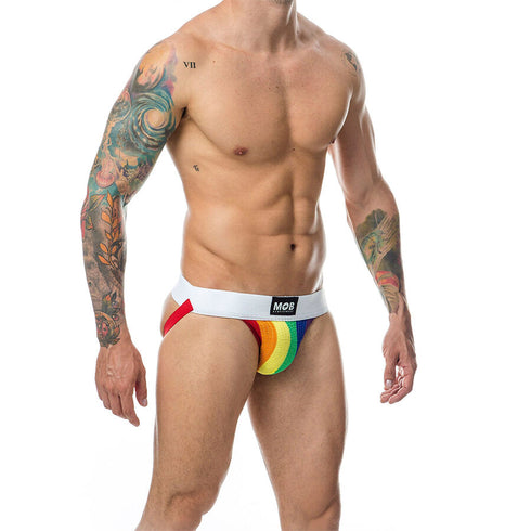 MOB - JOCK STRIPE CLASSICO ARCOBALENO TAGLIA M