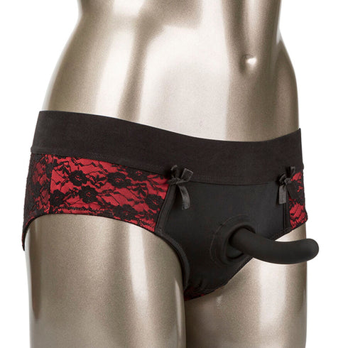 CALEXOTICS - SCANDAL SET DI SLIP SENZA CAVALLO CON DILDO TAGLIA S/M