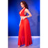 CHILIROSE - CR 4857 SET TOP E PANTALONI ROSSI TAGLIA M