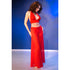 CHILIROSE - CR 4857 SET TOP E PANTALONI ROSSI TAGLIA L