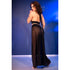 CHILIROSE - CR 4857 SET TOP E PANTALONI NERI TAGLIA XL