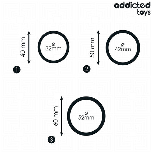 ADDICTED TOYS - SET DI ANELLI IN SILICONE MODELLO 2